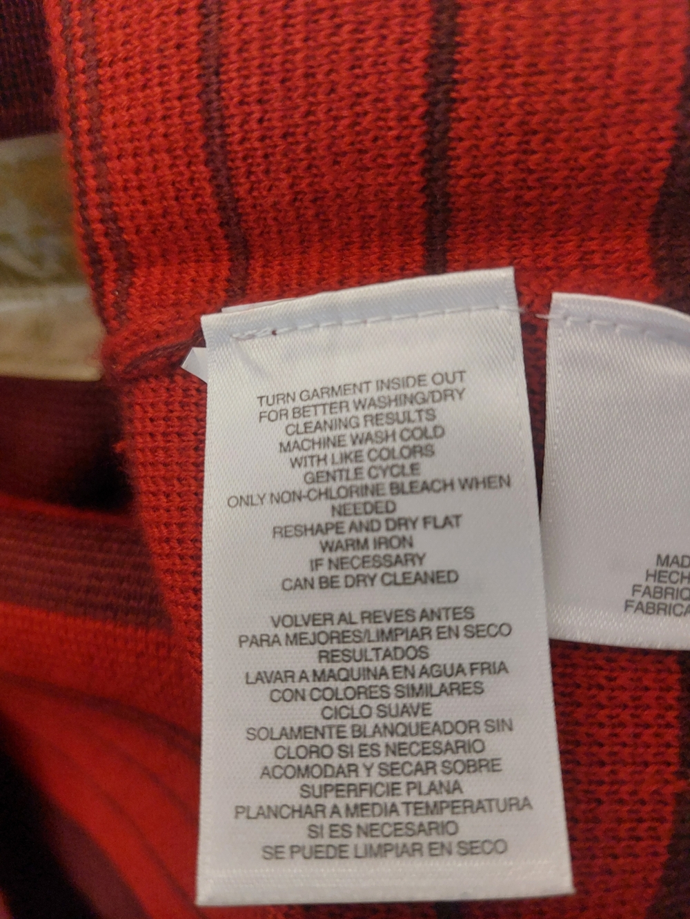 Anne Klein Maroon and Red Striped Skirt Set Sz XL - Picture 10 of 16